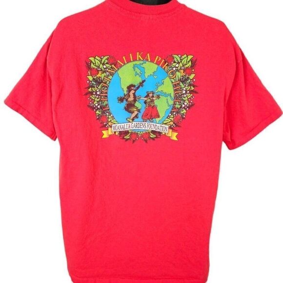 Hula Festival T Shirt Vintage 90s Ehoi Maiika Piko Moanalua Gardens Made In USA